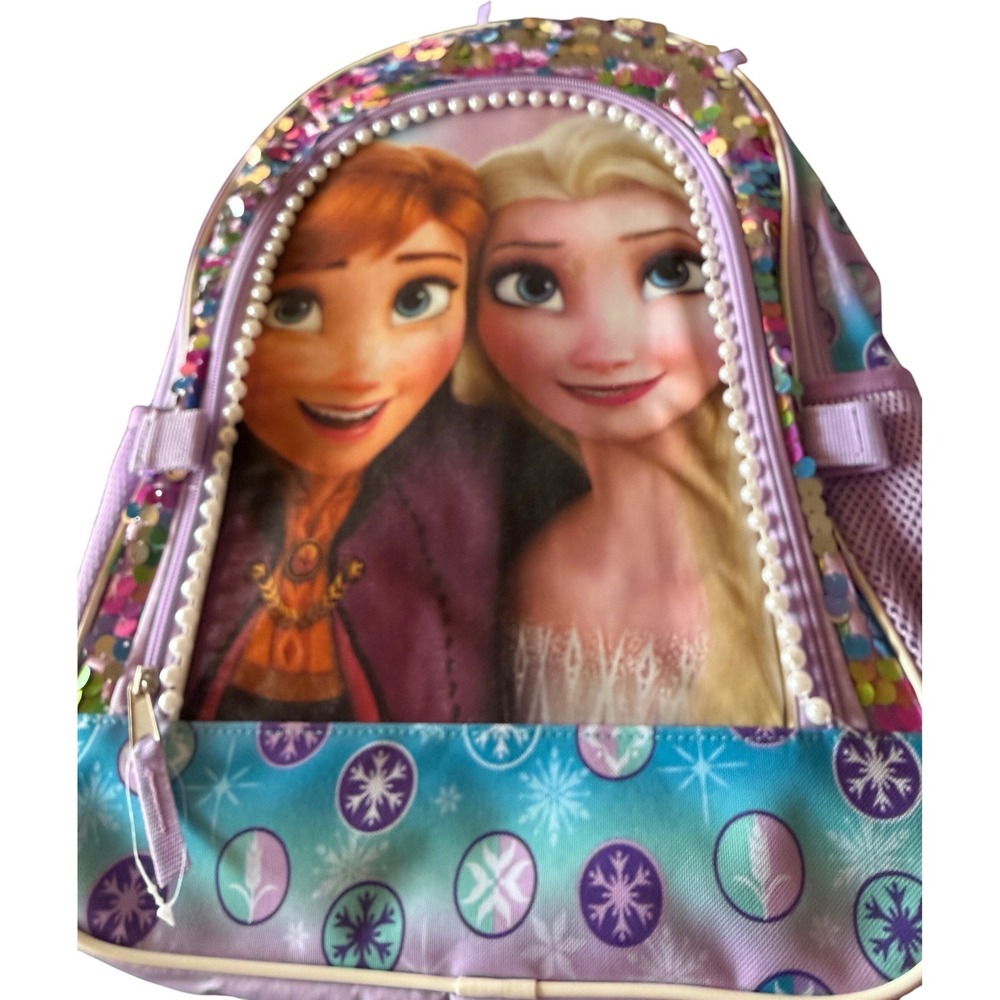Disney Frozen Backpack, lunchbox  Elsa Front‎ Pocket Kids School Bag